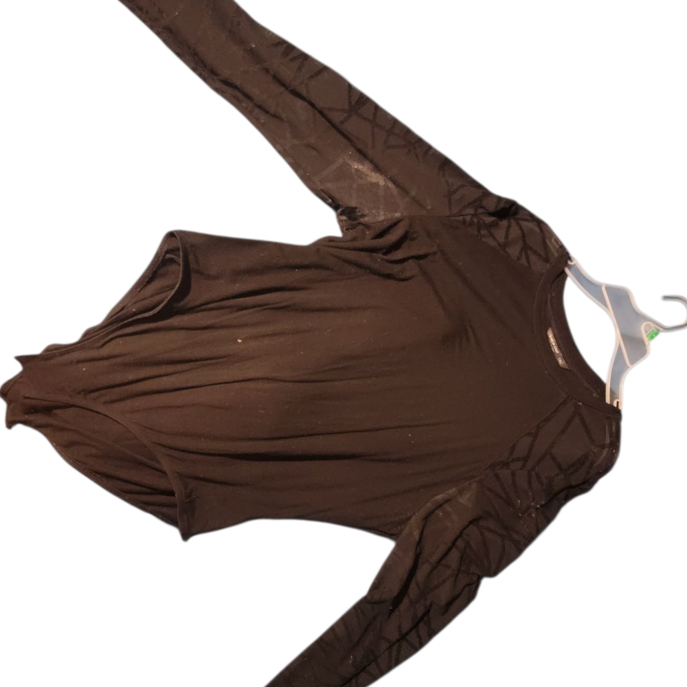 Black Long Sleeve Women's Bodysuit